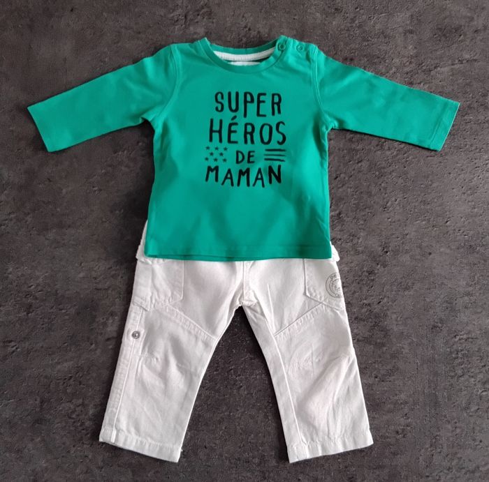 Pantalon +Tee-shirt manches longues