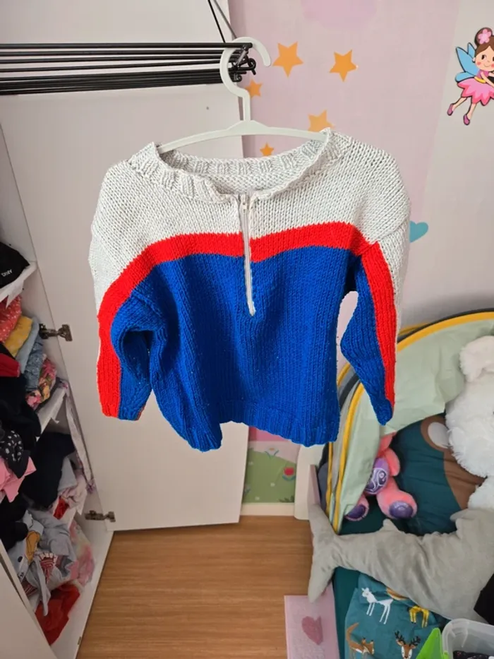 Pull fait main taille 4 ans - photo numéro 3