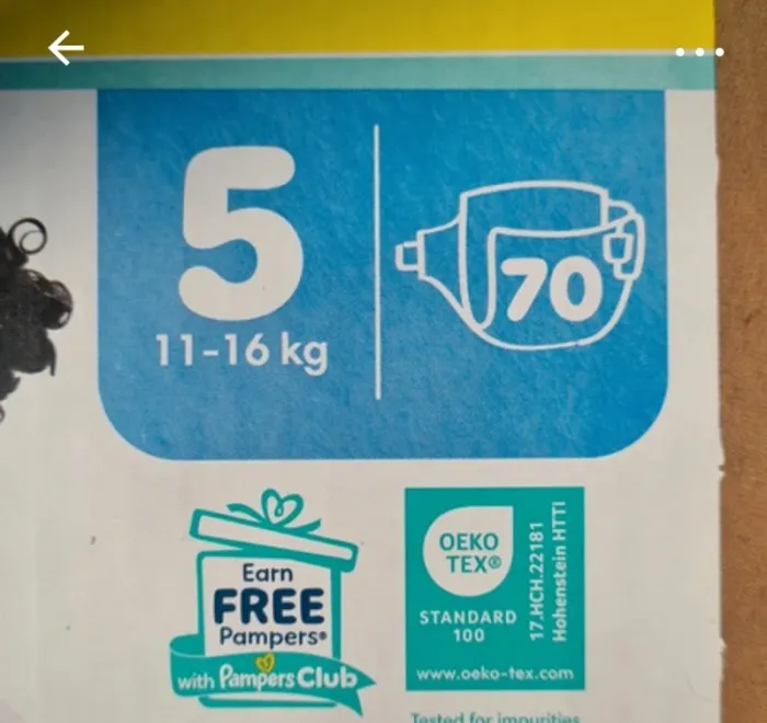 Pampers harmonie taille 5 - photo numéro 2
