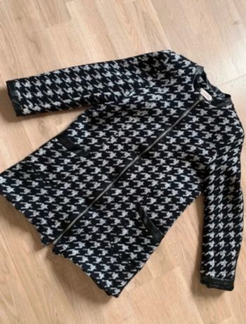 Manteau camaïeu pied de poule