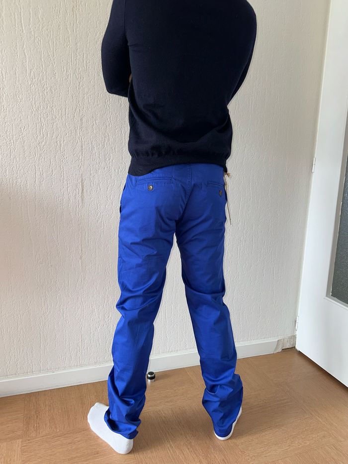 Chino bleu taille 40 - photo numéro 2