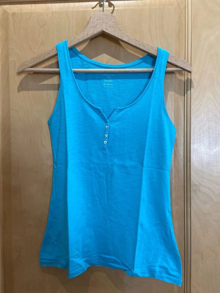 Debardeur camaïeu turquoise