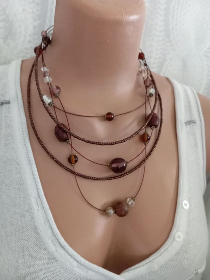 Collier de perles vintage - photo numéro 3