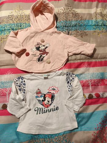 Lot sweat+ tee shirt Disney Minnie 18 mois