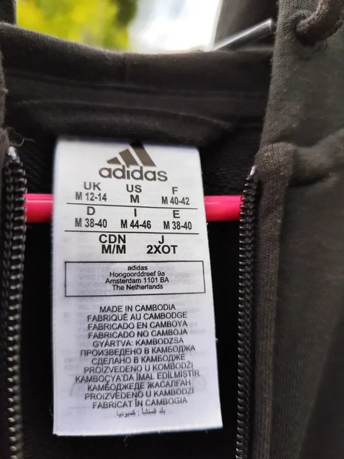 Veste zippée Adidas noire taille 40/42 - photo numéro 5