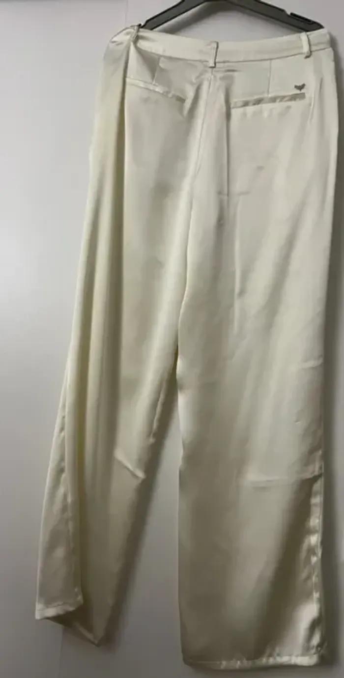 Pantalon satiné large fluide crème LPB - photo numéro 5