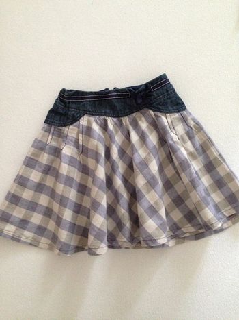 Jupe à plis bleu jean's