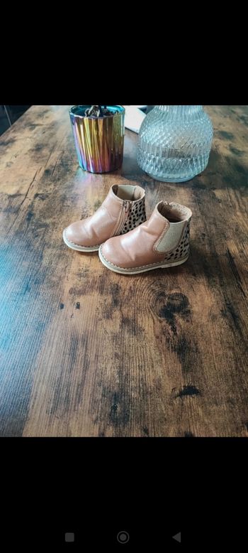 Bottines à motif léopard