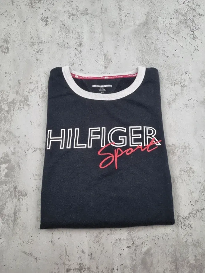 Crop top Tommy Hilfiger noir – Taille L Femme (mesures en photos) - photo numéro 2