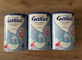 3 boîtes de lait 4ème âge