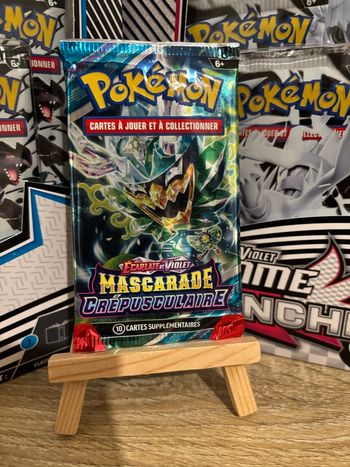 Booster Pokémon Mascarade Crépusculaire rescellé