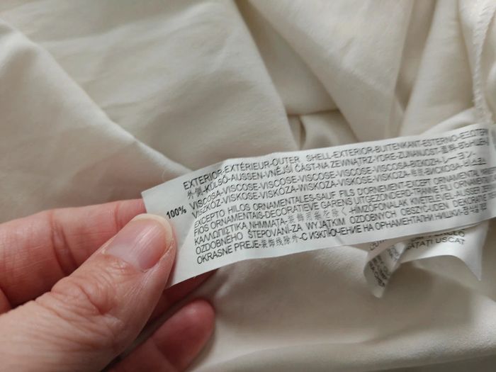 Robe Zara trafaluc style bohème blanc cassé avec fond de robe Taille M - photo numéro 8