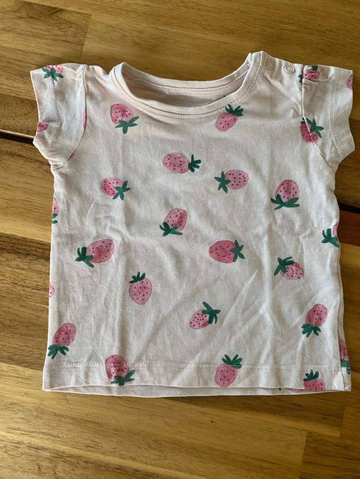 Robe + t-shirts rose 6/9 mois - photo numéro 3