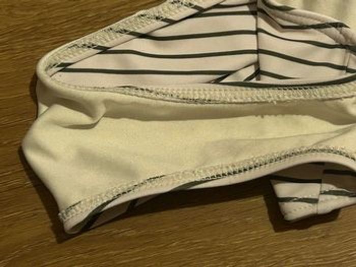 Body maillot de bains à rayures blanc et vert - photo numéro 6