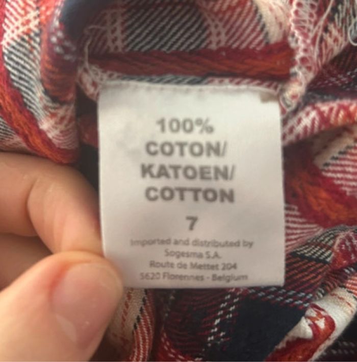 Chemisier / blouse manches longues - 100% coton - 7 ans - TQF Collection - photo numéro 5