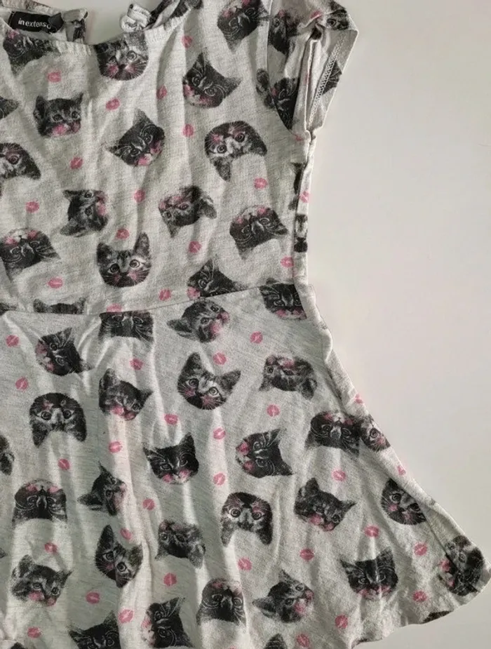 Petite robe chat - Taille 4 ans - photo numéro 3