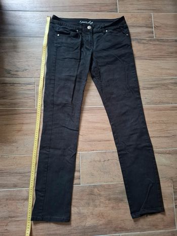 Jean Droit Noir Femme