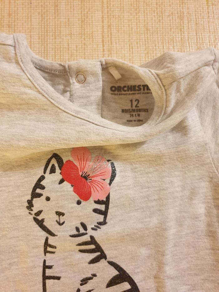 T shirt manches longues 12 mois - photo numéro 2