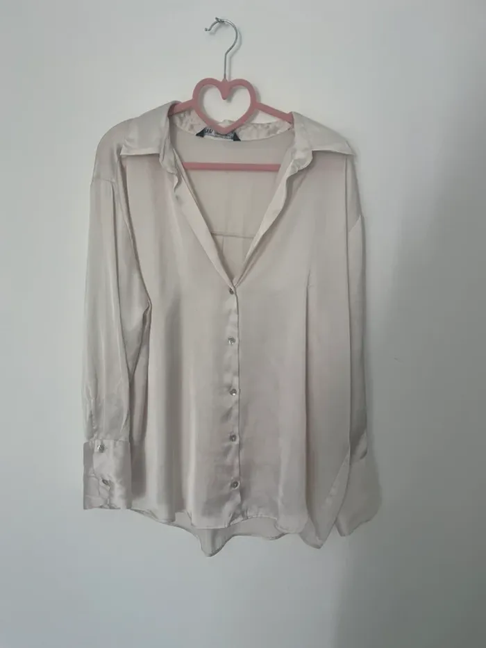 Chemise blanc cassé Zara