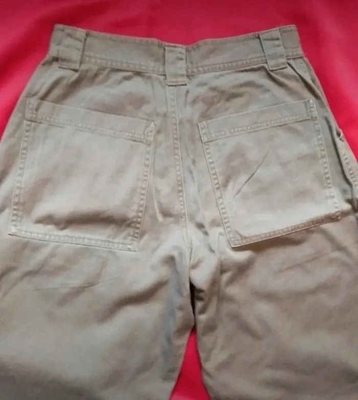 Pantalon kaki jambe large type cargo buggy - photo numéro 6