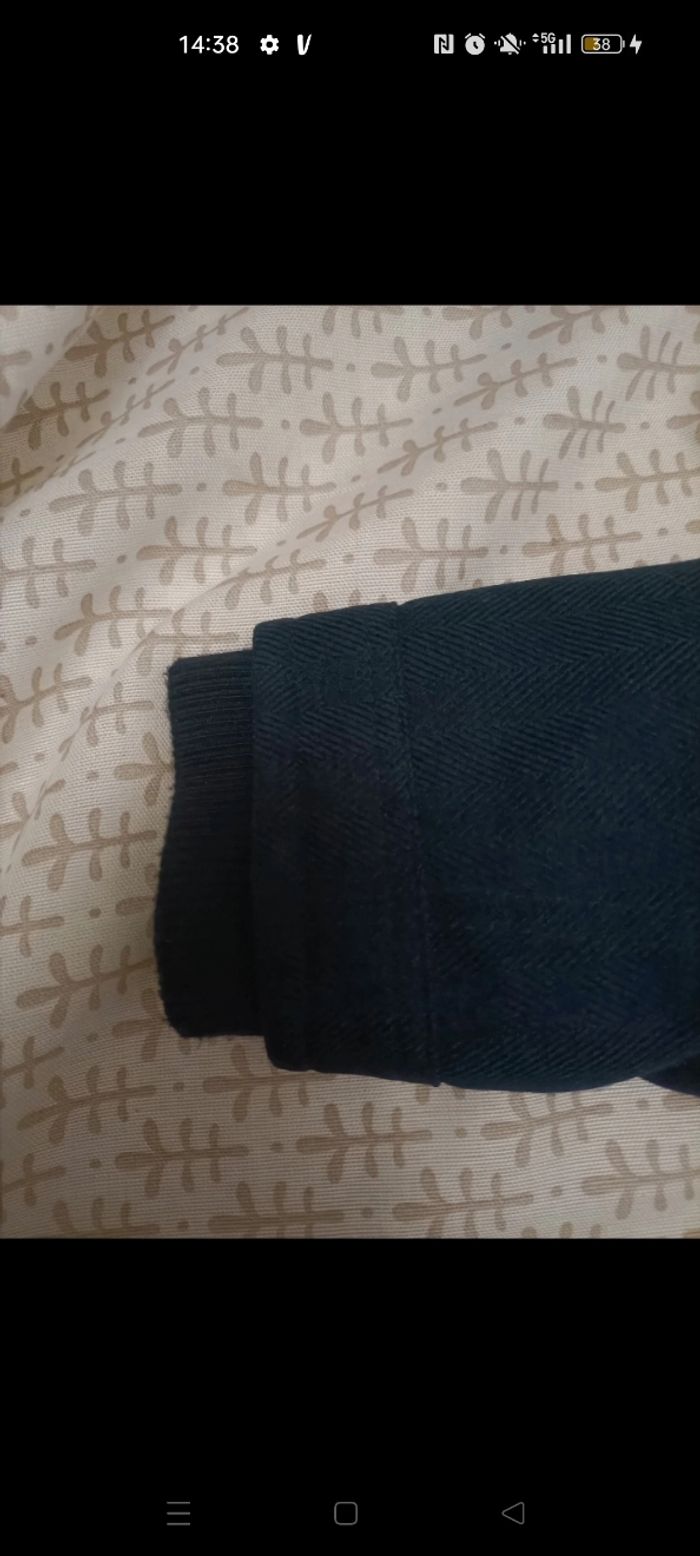 Manteau Obaïbi – 12 mois – Bleu roi – Capuche fourrée – TBE - photo numéro 5