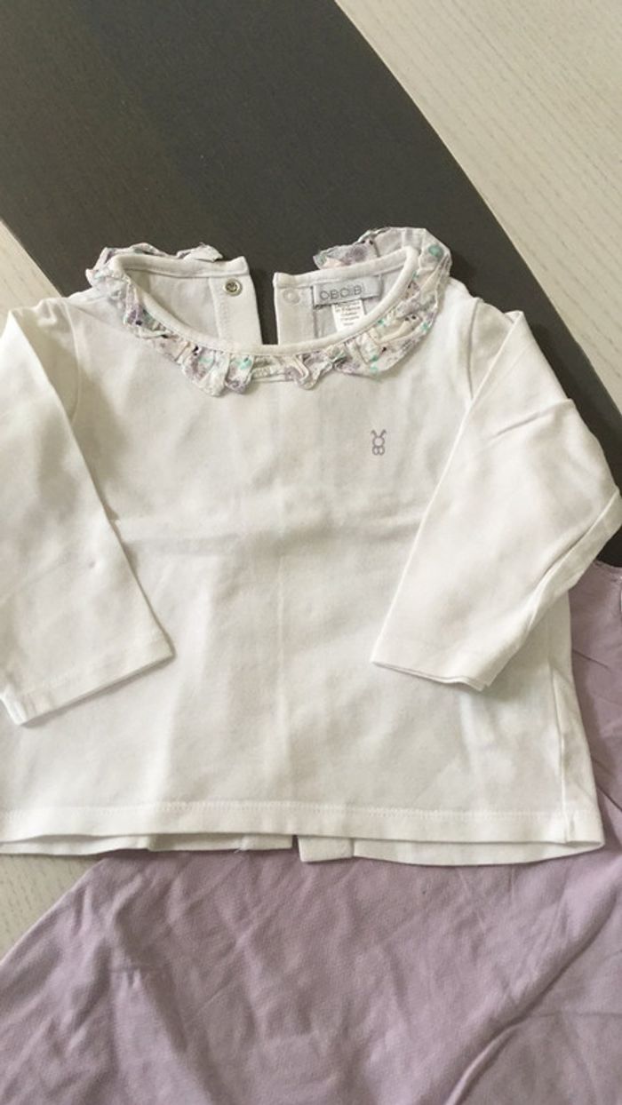Ensemble salopette lilas 9m Obaibi - photo numéro 2