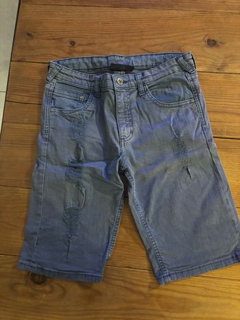 Short en jean bleu 14 ans