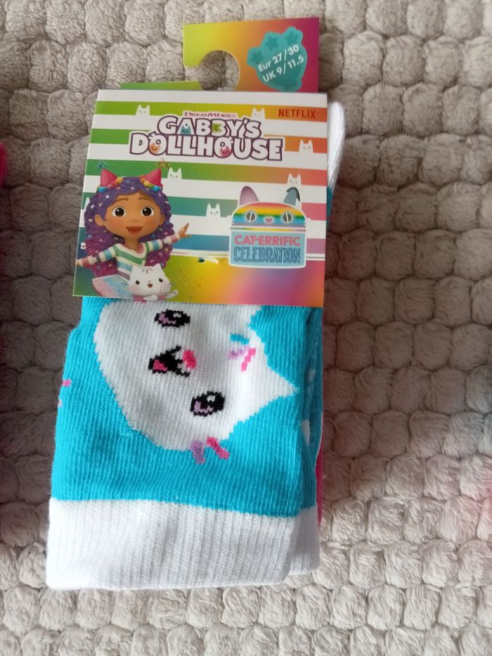 3 paires de chaussettes gabby chat 27/30 - photo numéro 2