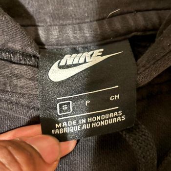 Sweat à capuche Nike pour homme, noir et gris