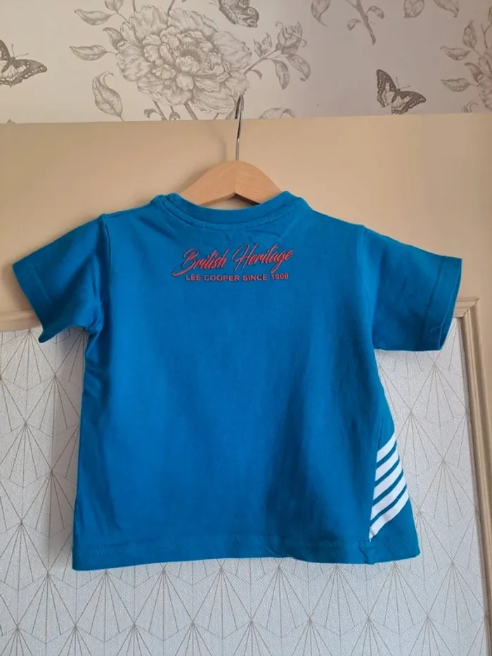 T-shirt bleu garçon Lee Cooper 2 ans tbe - photo numéro 7