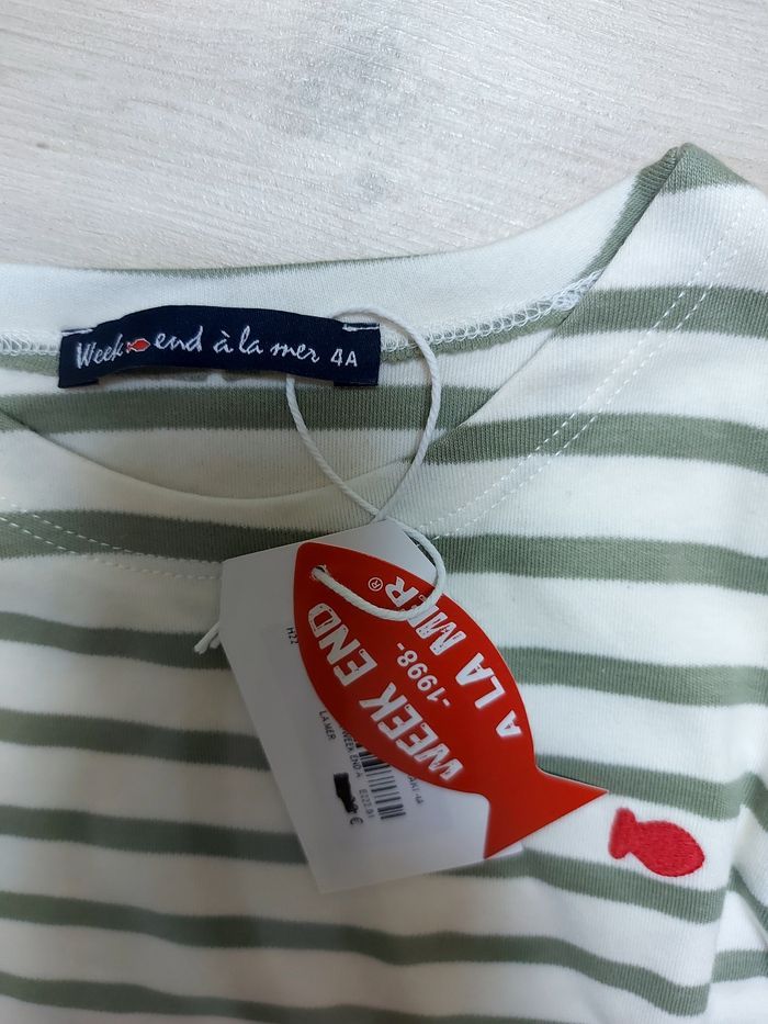 Tee-shirt week-end à la mer 4 ans - photo numéro 3