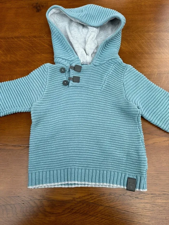 Pull bleu ciel Obaibi 18 mois - photo numéro 3