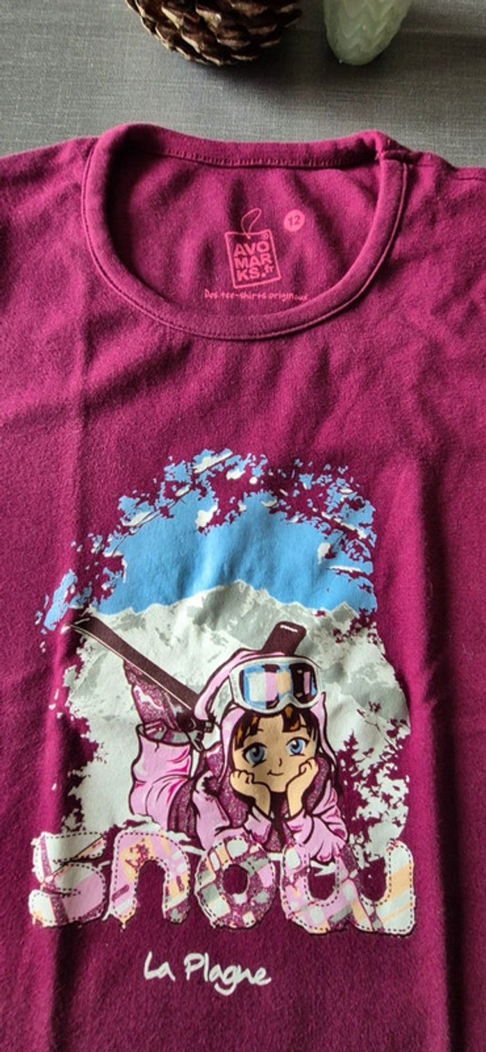 12 ans Tee-shirt la plagne avomarks - photo numéro 2