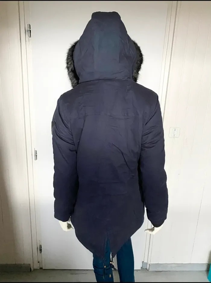 Parka Geographical Norway femme – Taille L/40 – bleu marine – Neuf avec étiquette - photo numéro 6