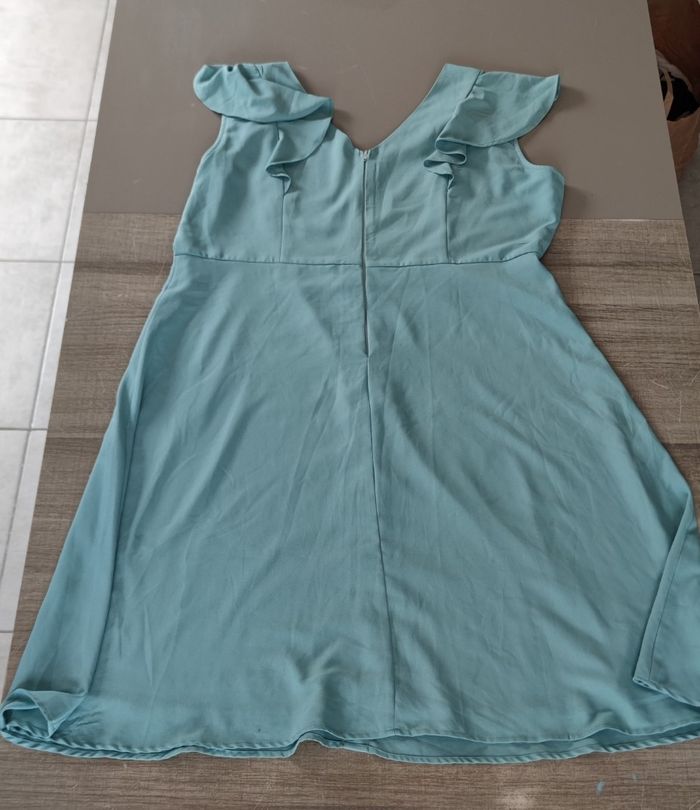 Robe couleur verte taille 50 pour femme sans  marque - photo numéro 4