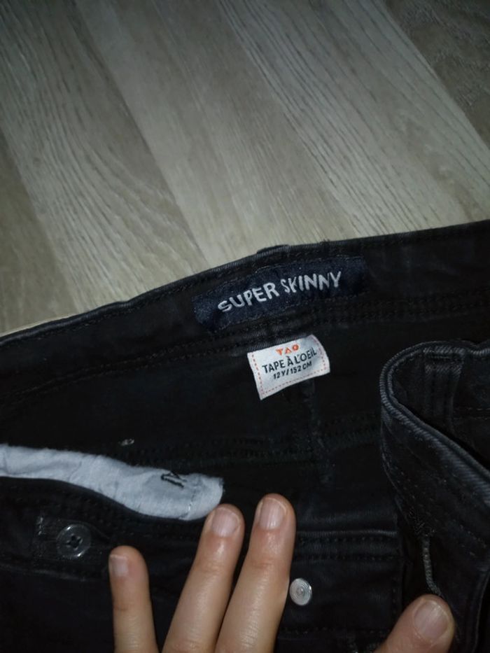 Jean garçon 12 ans super skinny tape à l'oeil - photo numéro 4
