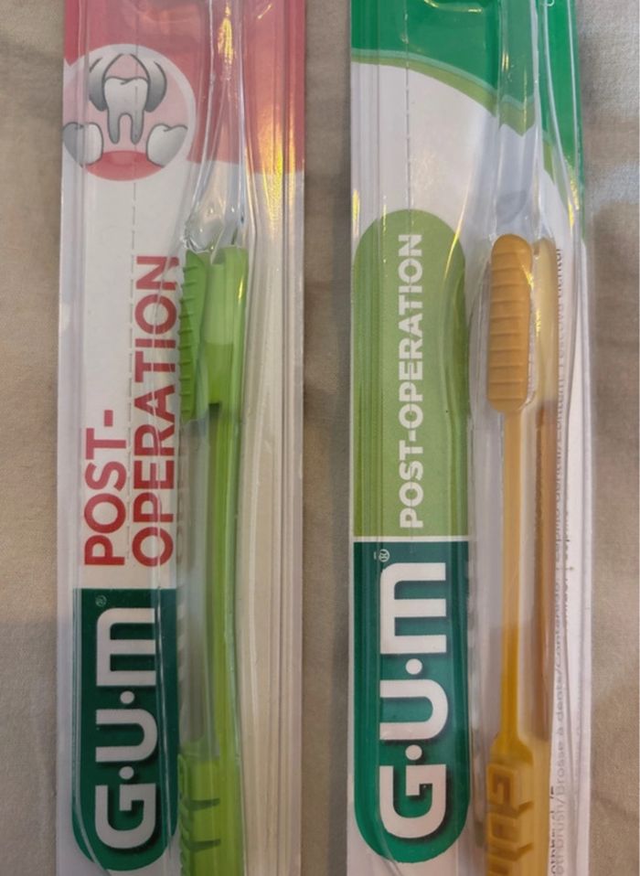 Lot de deux brosse à dents, postopératoires gum 317 - photo numéro 3