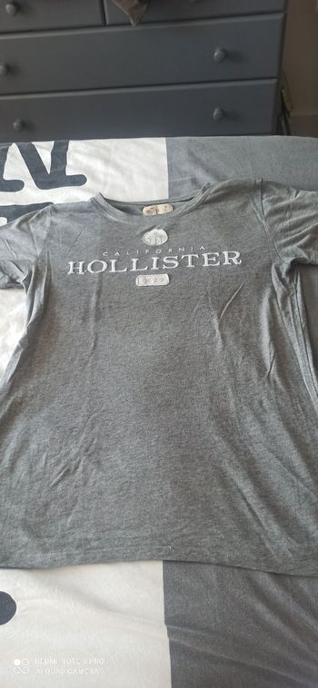 T shirt gris hollister t. 38