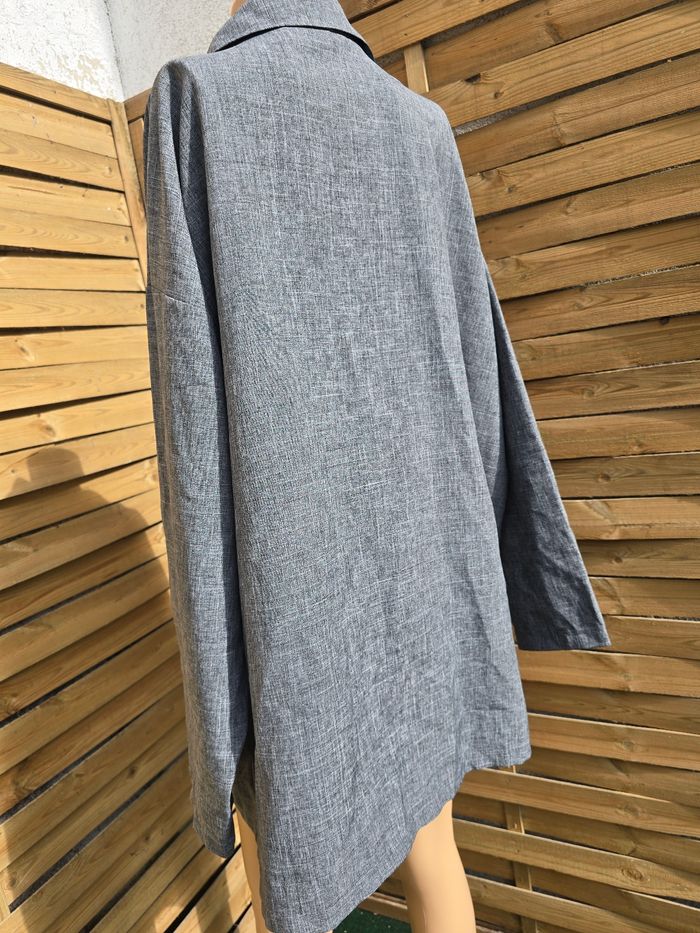 Chemise tunique grande taille oversize 🍒vintage 80 fabriqué en France🍒taille 50/52 - photo numéro 4