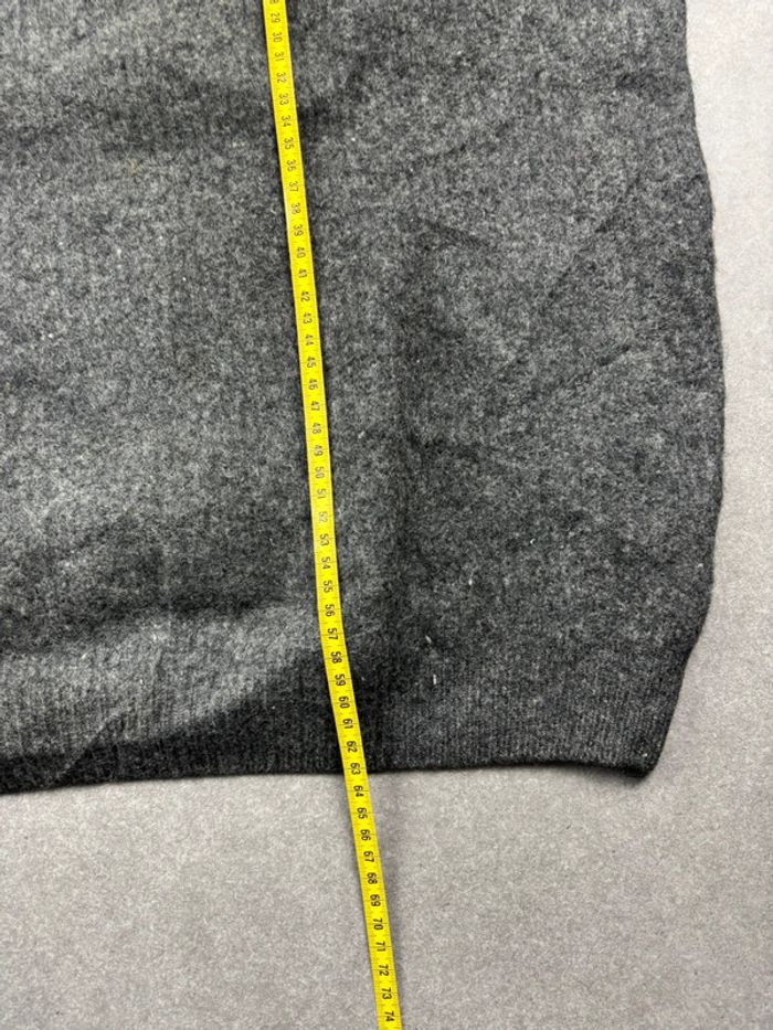 Pull Ralph Lauren gris col rond en laine old money taille L - photo numéro 9