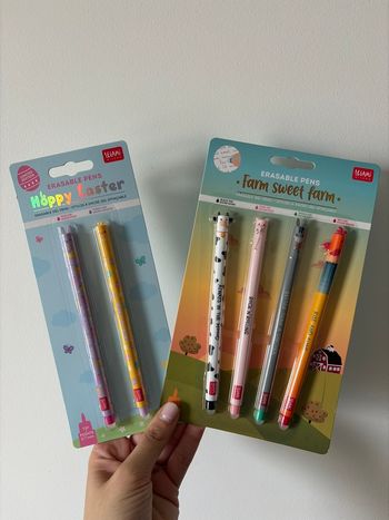 Lot 2 packs stylos Legami neufs Pâques 2025 + Farm Sweet Farm