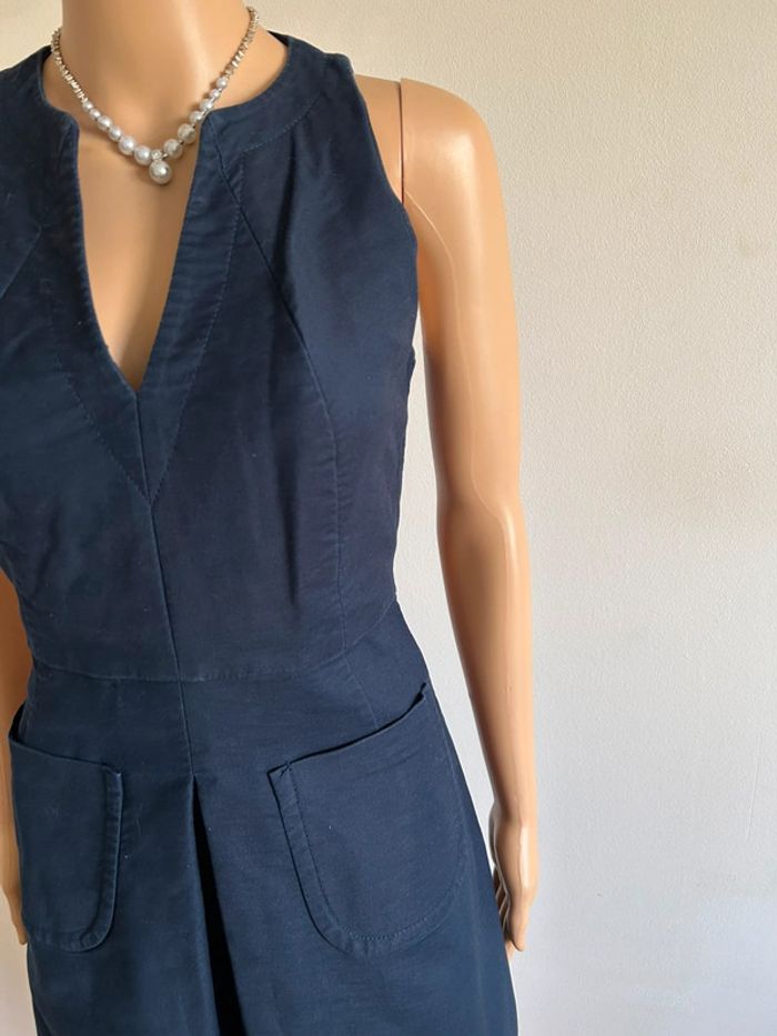 Robe bleue marine sans manches Kookai taille 36 TBE - photo numéro 6
