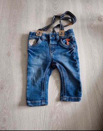 Jeans à bretelles 6 mois