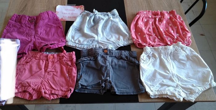 Lot de 6 short ( 18 mois )