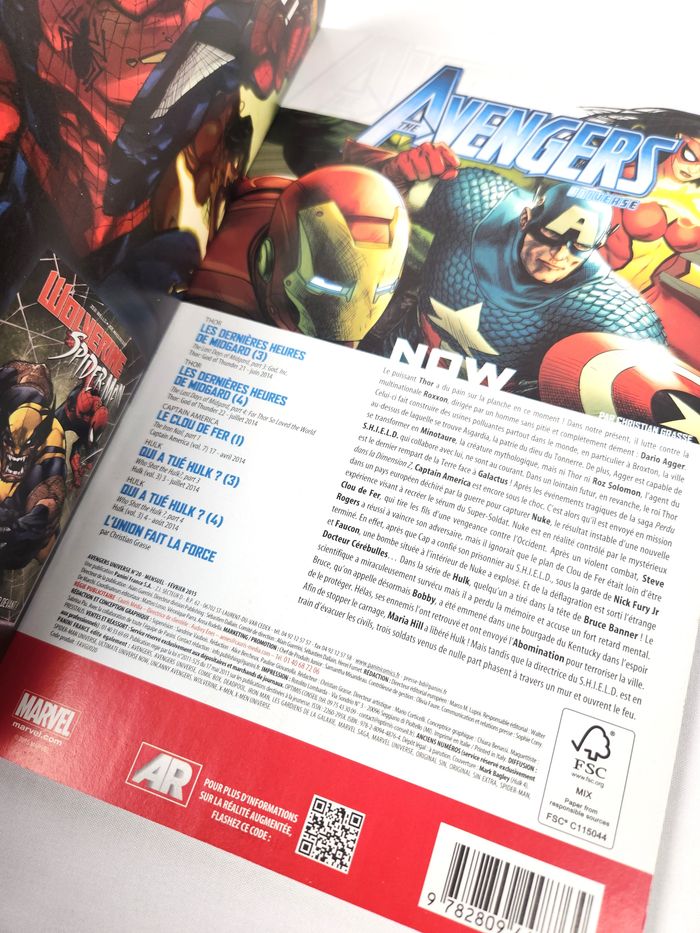 Comic Book Avengers N°20 Marvel - Panini Comics - Février 2015 - photo numéro 2