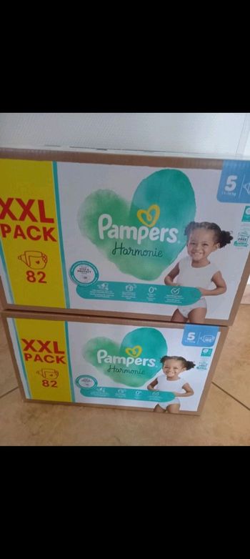 164 couches pampers harmonie taille 5