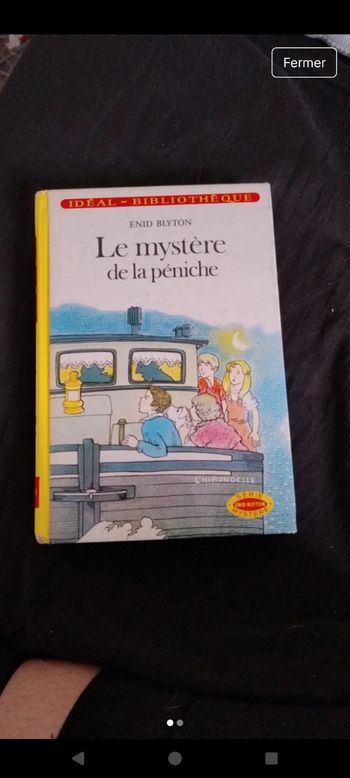 Livre le mystère de la péniche
