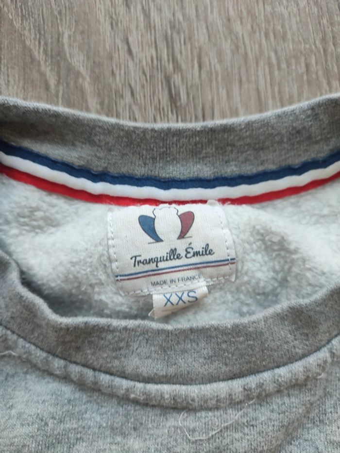 Pull sweat made in France gris - photo numéro 2