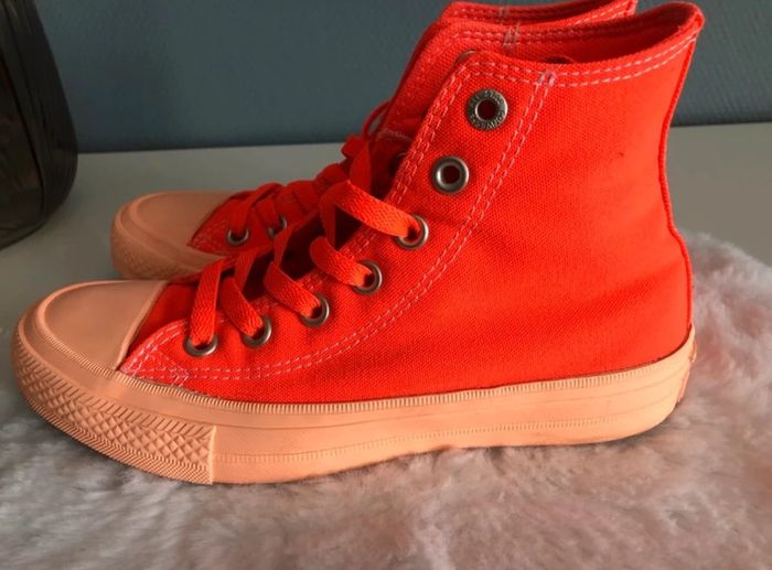 Converses orange 🍊 - Très bon état - photo numéro 7
