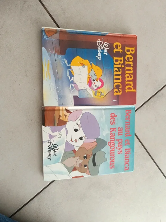 Lot de 2 livres Disney Bernard et Bianca